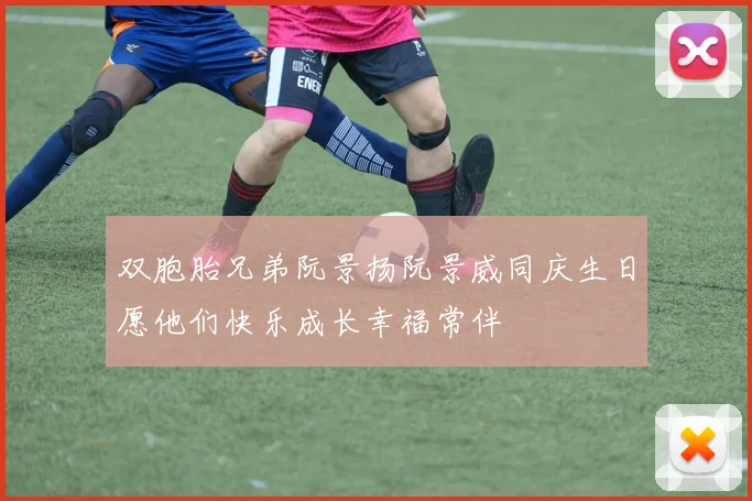 双胞胎兄弟阮景扬阮景威同庆生日愿他们快乐成长幸福常伴