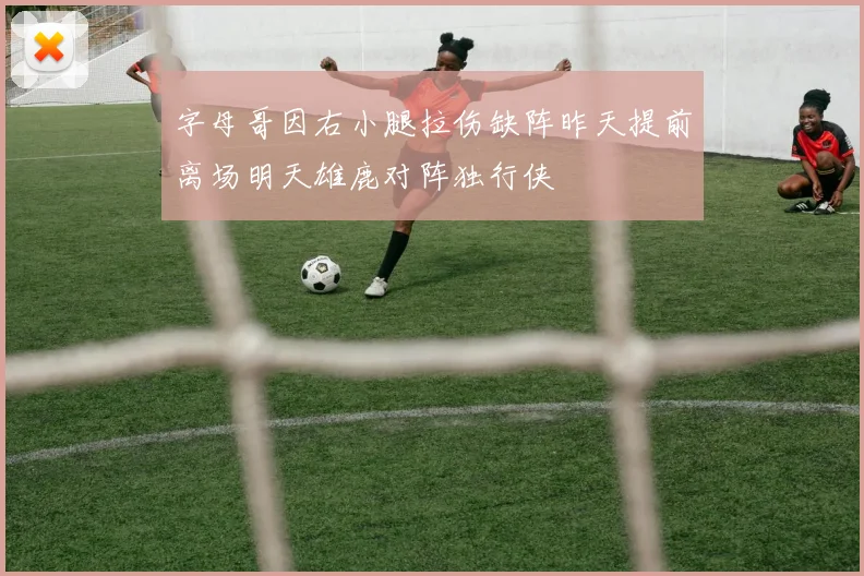 字母哥因右小腿拉伤缺阵昨天提前离场明天雄鹿对阵独行侠